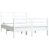 Estructura de cama madera maciza pino blanco 120x190
