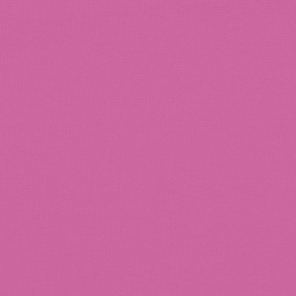 Cojines de silla de jardín 6 uds tela rosa 40x40x3