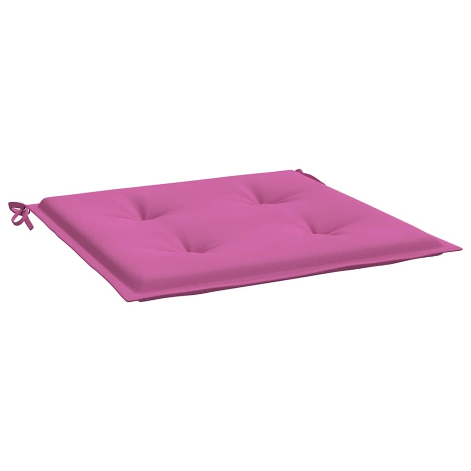 Cojines para silla de jardín 6 uds tela rosa 50x50x3
