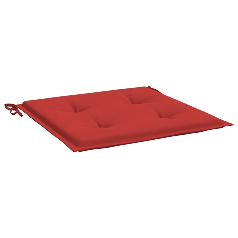 Cojines de silla de jardín 6 uds tela Oxford rojo 40x40x3