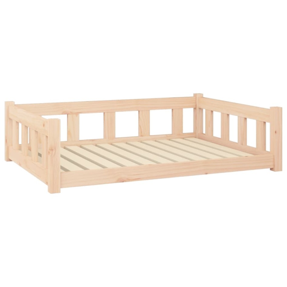 Cama para perros madera maciza de pino 105,5x75,5x28