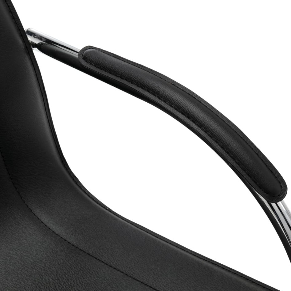 Silla de oficina voladiza de cuero sintético