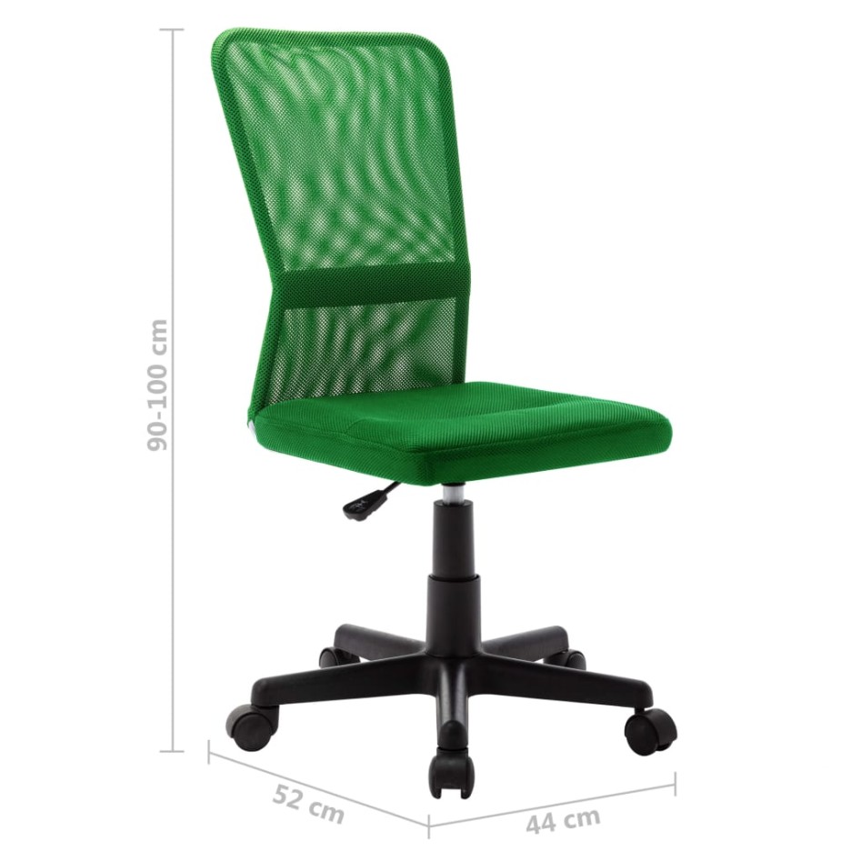 Silla de oficina de tela de malla verde 44x52x100