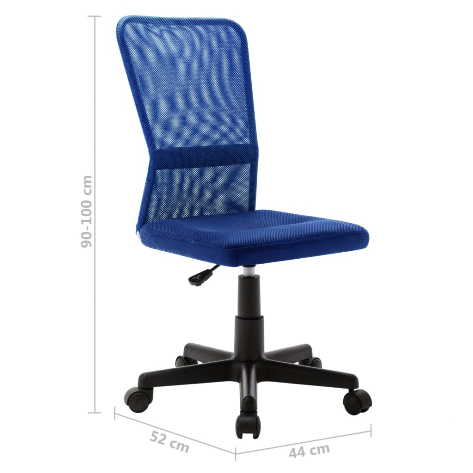 Silla de oficina de tela de malla azul 44x52x100