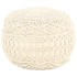 Puf de macramé hecho a mano algodón 45x30