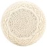 Puf de macramé hecho a mano algodón 45x30