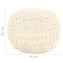 Puf de macramé hecho a mano algodón 45x30