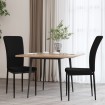 Sillas de comedor 2 unidades terciopelo negro