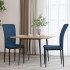 Sillas de comedor 2 unidades terciopelo