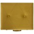 Taburete de almacenamiento de terciopelo amarillo mostaza 40