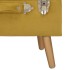 Taburete de almacenamiento de terciopelo amarillo mostaza 40