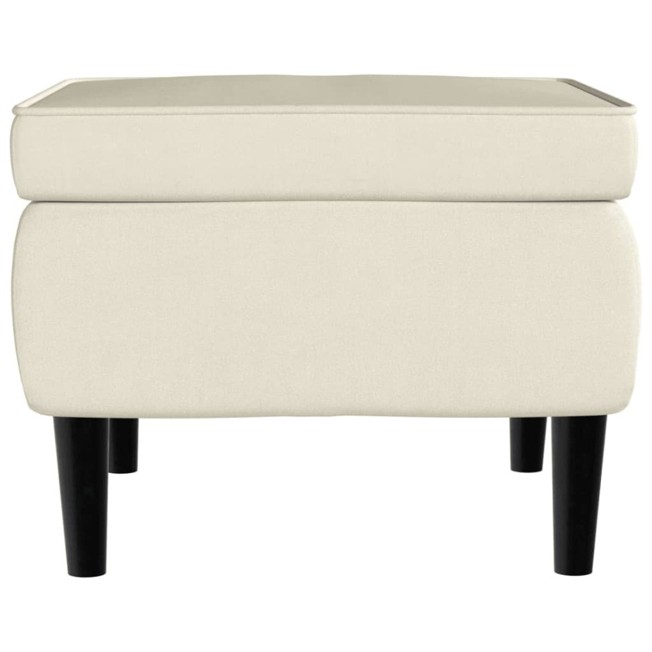 Taburete con patas de madera terciopelo