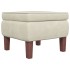 Taburete con patas de madera terciopelo