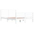 Estructura de cama de madera maciza de pino blanca 160x200