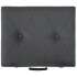 Taburete de almacenamiento 40 cm gris oscuro de