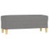 Banco de tela gris oscuro 100x35x41