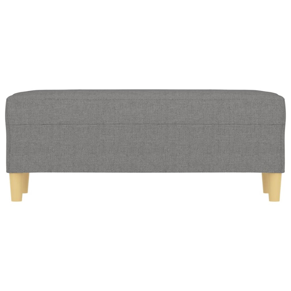 Banco de tela gris oscuro 100x35x41