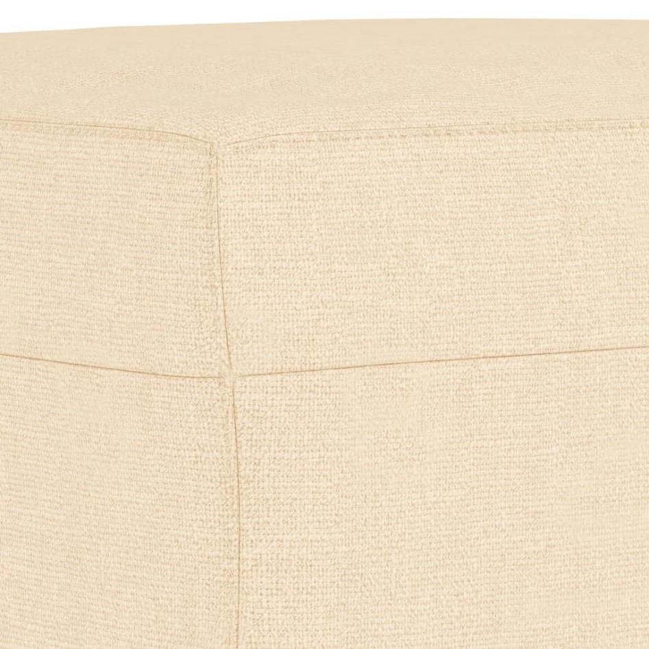 Banco de tela color crema 70x35x41