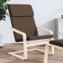 Sillón de relax de tela marrón