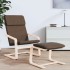 Sillón de relax de tela marrón