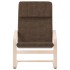 Sillón de relax de tela marrón