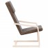 Sillón de relax de tela marrón