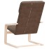 Sillón de relax de tela marrón