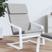 Sillón de relax de tela gris claro