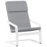 Sillón de relax de tela gris