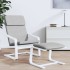 Sillón de relax de tela gris