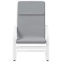 Sillón de relax de tela gris