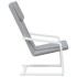 Sillón de relax de tela gris