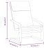 Sillón de relax de tela gris