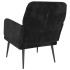 Sillón de terciopelo negro 62x79x79