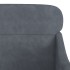 Sillón de terciopelo gris oscuro 63x76x80