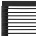 Silla de jardín con cojines ratán sintético negro y