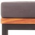 Reposapiés y cojín madera maciza acacia gris oscuro 66x66x36