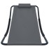 Tumbona de acero gris 200x90