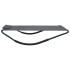 Tumbona de acero gris 200x90