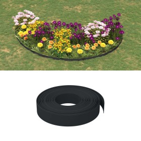 Borduras de jardín 4 uds polietileno negro 10 m 10