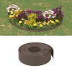 Borduras de jardín 2 uds polietileno marrón 10 m 15 cm