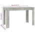 Mesa de comedor de madera de ingeniería gris 120x60x76