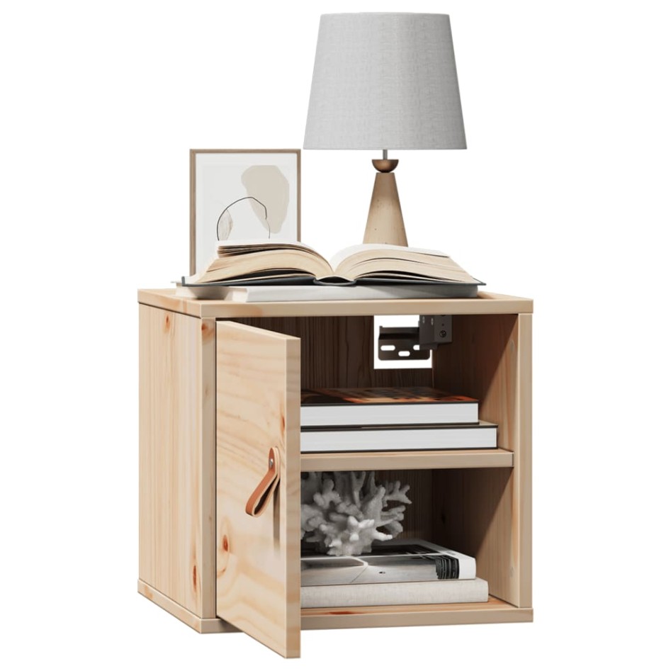 Armarios de pared 2 uds madera maciza de pino 31,5x30x30