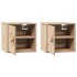 Armarios de pared 2 uds madera maciza de pino 31,5x30x30