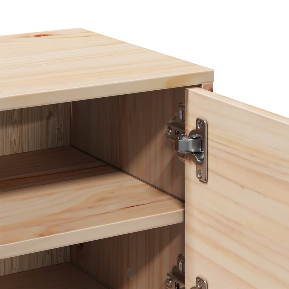 Armarios de pared 2 uds madera maciza de pino 31,5x30x30