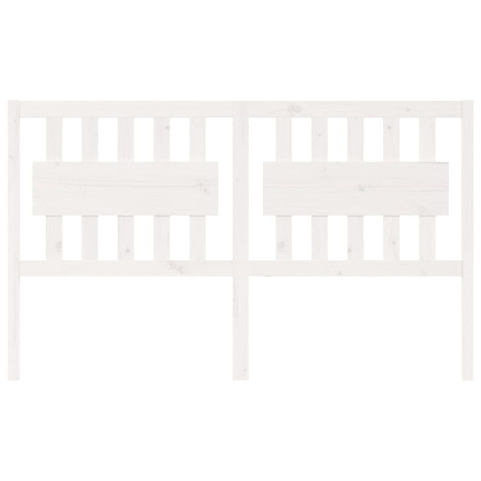 Cabecero de cama madera maciza de pino blanco 155,5x4x100