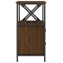 Mesita de noche madera de ingeniería marrón roble 34x35,5x70