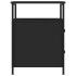 Mesita de noche madera de ingeniería negro 44x45x60