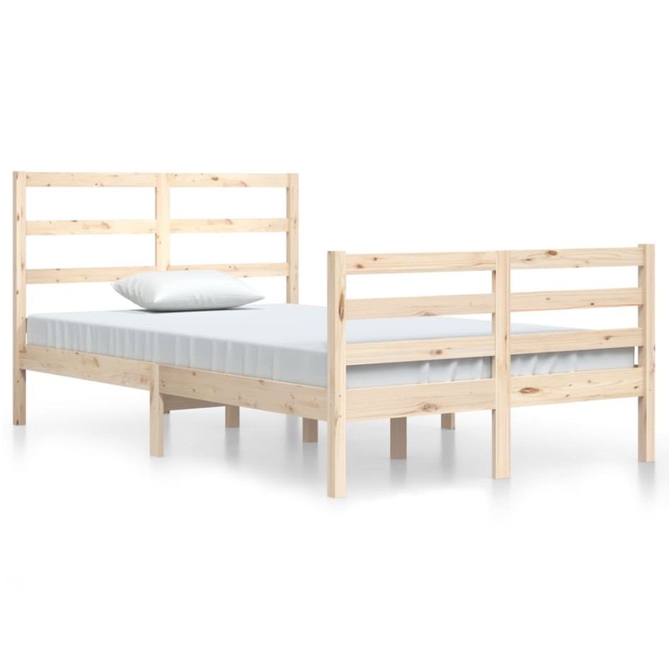 Estructura de cama madera maciza de pino 120x200