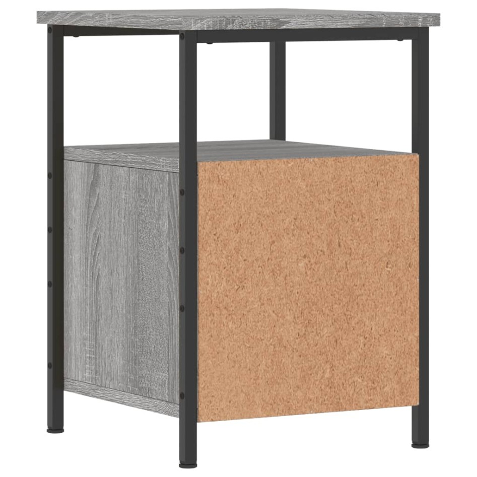Mesitas noche 2 uds madera ingeniería gris Sonoma 34x35,5x50